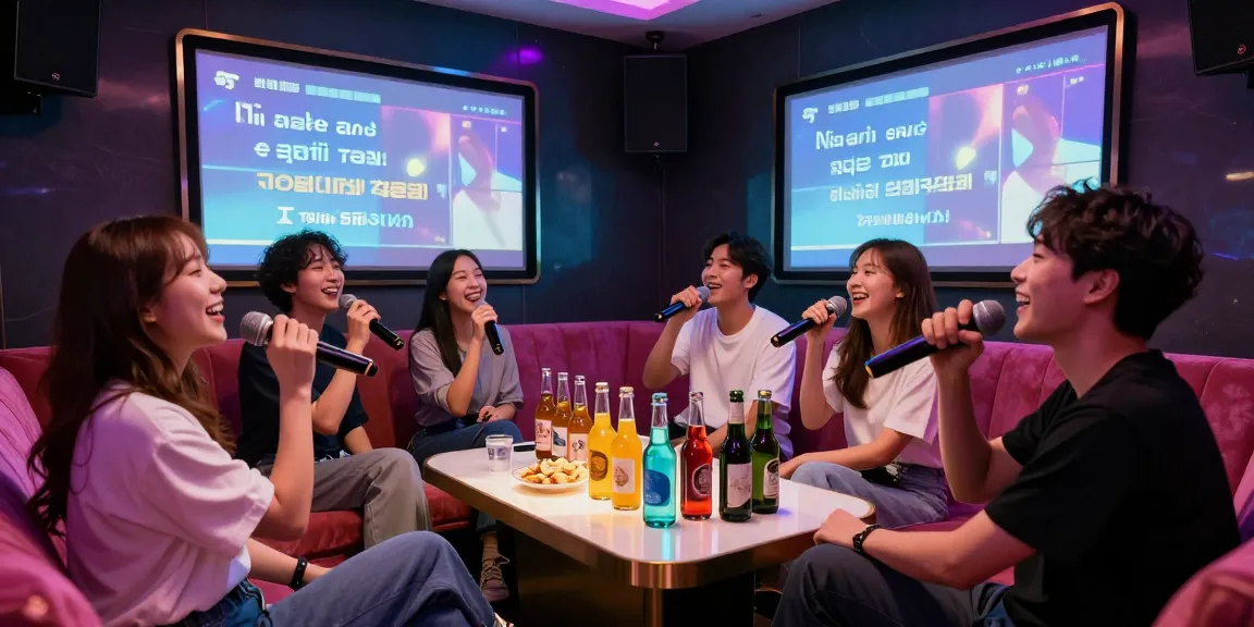 강남가라오케에서 친구들과 즐거운 노래와 함께하는 분위기 있는 프라이빗 룸