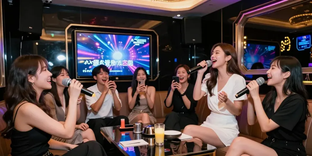 강남 달토에서 즐거운 시간을 보내는 친구들 모습