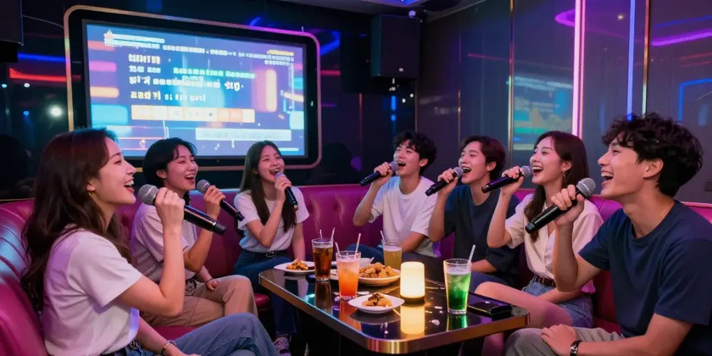 강남 달토에서 친구들과 함께 즐기는 유쾌한 노래방 순간