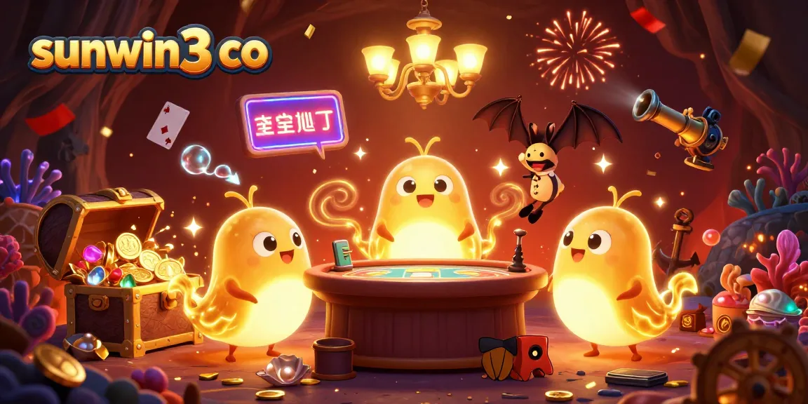Win big with sunwin3 co in an exciting 3D illustrated casino world.